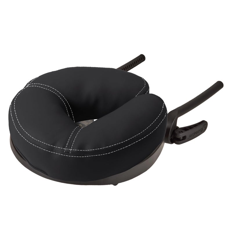 EarthLite Massage Table Face Cradle Caress  SelfAdjusting Innovative Headrest with Luxurious Strata Face Pillow Black